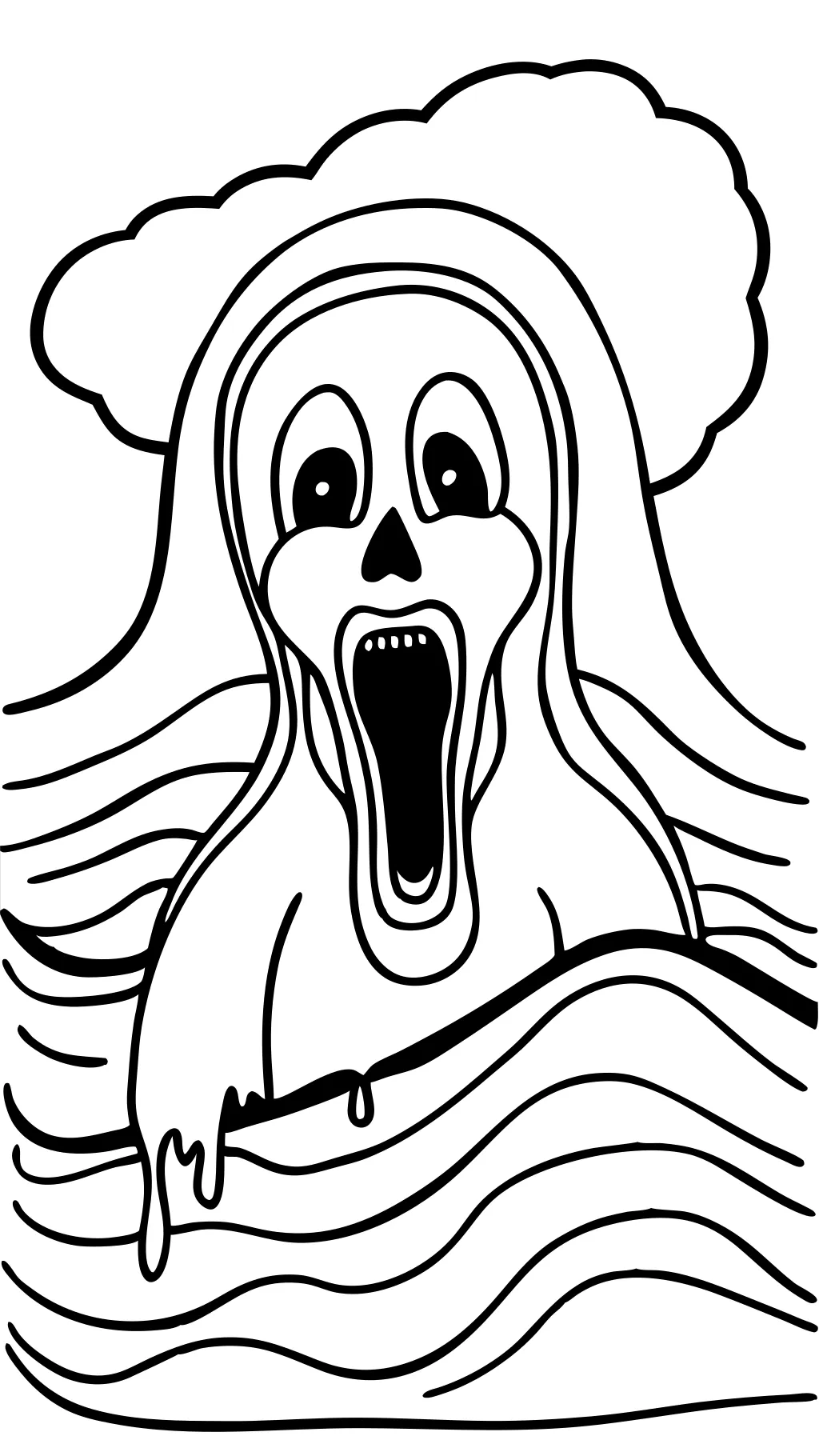 coloring pages scream